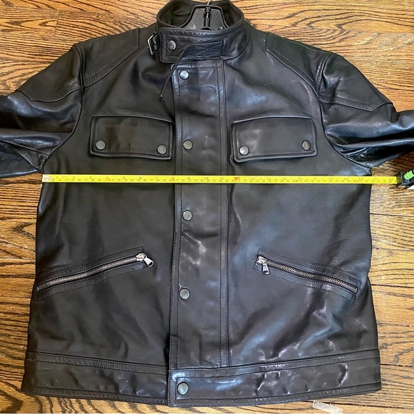 July 4 Bloomingdale’s Men’s Size50 XL 100% Lambskin Premium Genuine BlackLeather - Picture 3 of 16